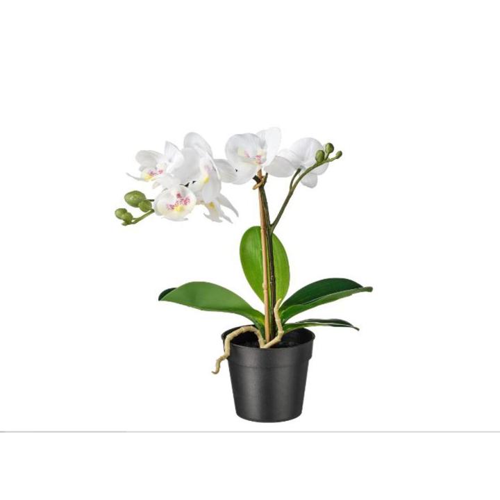IKEA Artificial Potted Plant, Orchid White / Lilac 9 cm