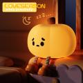Led Night Light Adorable Pumpkin Night Light with Timer Adjustable Brightness Soft Silicone Led Lamp for Kids' Room Flicker-free Eye Protection Perfect Bedside Companion Rechargeable Night Light. 