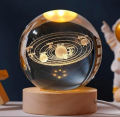3D Moon Crystal Ball Table Lamp – Soft LED Night Light. 