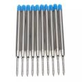 10X Blue Ballpoint Pen Refills Fine Point Medium Standard for Parker Style Ink Blue. 