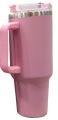 40 oz Insulated Tumbler Thermos Flask with Straw & Lid – Stainless Steel Double-Walled Thermal Mug for Hot & Cold Beverages, Ideal for Travel, Gym, and Outdoor Use . 
