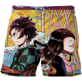 Fashion Children's Cartoon Demon Slayer Swimming Shorts kids Summer Beachwear Loose Swim Trunks Swimsuits Beach Shorts. 