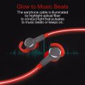 ROCK Mulu 4.0 Wireless Bluetooth Earbuds In Ear Headphones Neck Hanging Handfree Earphone Flash LED Wire. 