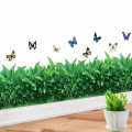 Grass Wall Sticker, 3D Artificial Plant Wall Art, Green Plant Wallpaper Sheet, Indoor Leaves Wall Frame, Water Proof Stickers,. 