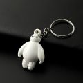 Disney Anime Big Hero 6 Baymax Keychain Cartoon Cute Baymax Pendant Keyrings for Boy Girl Backpack Accessories Car Key Holder. 