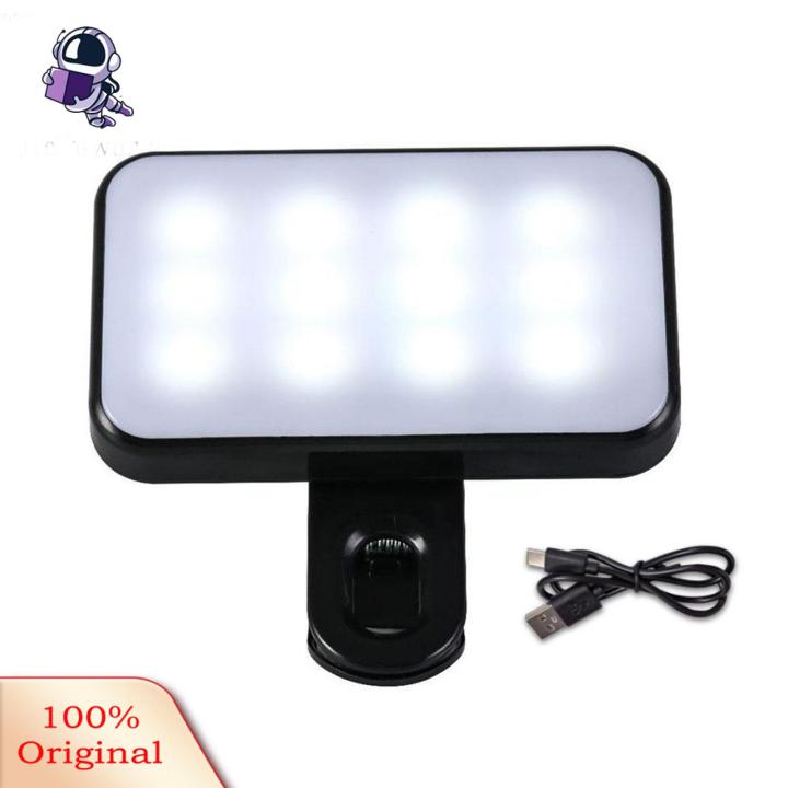 Compact Fill Light Portable Rechargeable Selfie Light with 3 Color Temperatures for Bright Photos Perfect for Easy Carry Fill Light