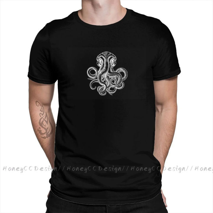 Fashion The Call of Cthulhu Men Clothing HP Lovecraft Cosmic Entity T-Shirt Summer O Neck Shirt Short Sleeve Plus Size