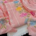 Embroided 3 Piece Suit For Women Paper Cotton Shirt Dupatta with COMPUTER KACHA TARKASHI EMBROIDERY and White Cotton Chikankari Trouser Ashrafi Ashrafi Customized. 