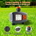 Water Timer for Garden Hose mart prinkler Timer 2 Outlets Large LCD creen Programmable Irrigation Timer for Yard Lawn Automatic/Manual Outdoor Watering Timer. 
