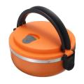 【FUN LIVE】 Thermal Lunch Box Portable Student Bring Your Own Food Container Stainless Steel Vacuum Bowl Insulated Lunch Box For Kids. 
