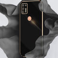 Biruiqu for Motorola Moto G9 Plus Back Cover Luxury 6D Plating Frame Shiny Bling Phone Pounch Soft Silicone Square Phone Case. 