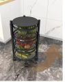 Kitchen Vegetable and fruit 3 Tier 3 layer Round Basket Rotating Rack Moveable Organizer trolley - Kitchen Storage savior by FB traders. 