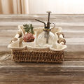 Cosmetics Basket Simple Handle Design Practical Makeup Basket. 