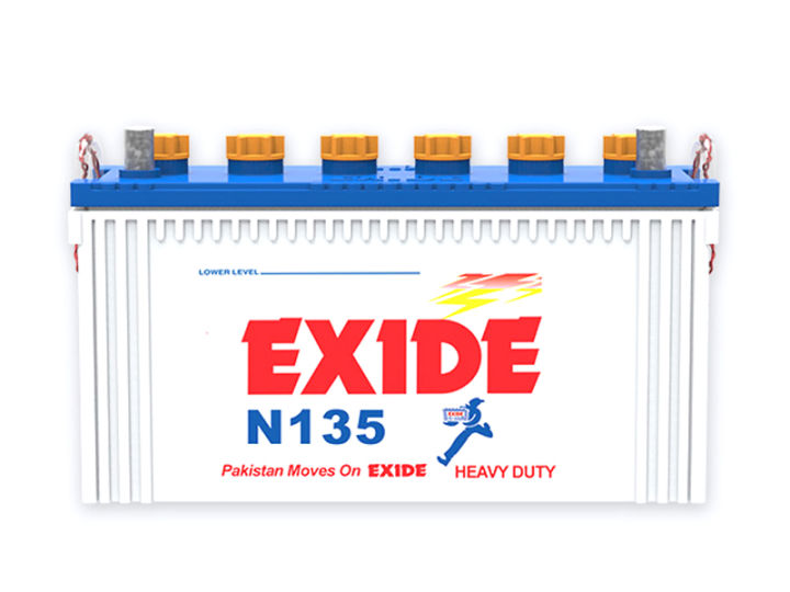 Exide Battery (New Series, N135, 6X130, N140, N150) 12 Volt - Deep Cycle Heavy Duty 12 Volts Recommended For, Ups Inverter and Solar Battery
