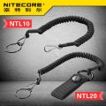 【ALLGOOD】NTL10 NTL20 Flashlight Tactical Lanyard Punched Stainless Steel Ring Safety Rope For 25.4mm Diameter Lamp. 