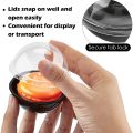 50 Pack Clear Plastic Mini Cupcake Container, Individual Packaging Treat Boxes with Dome Lids for Mini Muffin Macaron. 