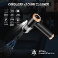 Car wireless mini high-power car vacuum cleaner, blow dryer, suction and blowing dual-purpose pet hair cleaner. 