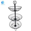 New Export Quality Iron 2 & 3 Tier Detachable Fruit Basket Stand, Dining Table & Kitchen Counter Organizer, Vegetable Basket, Onion stand for kitchen, Heavy Duty Kitchen Storage Basket Stand, Sabzi stand for kitchen, Tokri. 