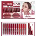 Liquid Lipstick 6 Pieces (Half Set) & 12 Pieces (Full Set) Lipgloss Matte Lipsticks Nude Redish Shades Lipglosses. 