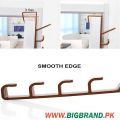 5 Level Over Door Metal Hook for Hanging Coat Hangers, Hats, Purses, Backpacks, Purses, Jackets and Other Items. (1 Piece). 