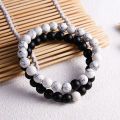 2Pcs Natural Stone Beads Distance Couple Bracelet Men Women Jewelry Gift. 