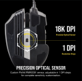Corsair SCIMITAR RGB ELITE Gaming Mouse For MOBA, MMO - 18,000 DPI - 17 Programmable Buttons - iCUE Compatible - Black. 