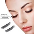 5 Pairs 3D Curling Full False Eyelashes Long-lasting Natural Thick Enlarged Eyes Eyelashes Extension Portable Women Makeup Tool. 