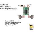 PAM8403 Super Mini Digital Amplifier Circuit Board With Volume Control 12V | PAM-8403 Class D Audio Amplifier Module Kit - 3W. 