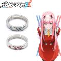 Anime DARLING in the FRANXX Cosplay Ring 02 Zero Two Metal Adjustable Couple Rings Jewelry Prop Accessories Gift. 