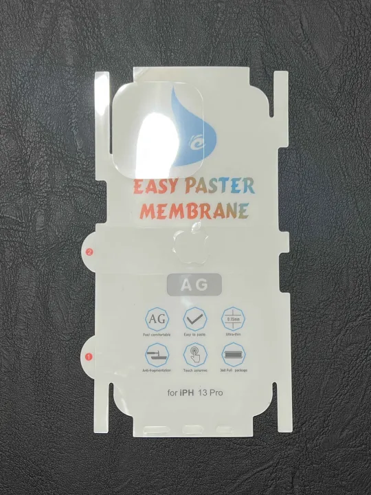 iPhone%2013%20Pro%20Max,%20iPhone%2013%20Pro,%20iPhone%2013%20-%20Back%20Transparent%20Matte%20Sheet%20with%20Logo%20Cut%20-%20Unbreakable%20membrane%20sheet%20for%20360%C2%B0%20Protection%20-%20Image%205