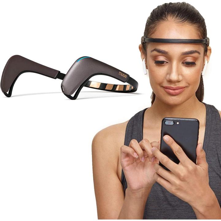 MUSE 2: The Brain Sensing Headband - Meditation Tracker Multi Sensor Headset Device Black/Grey