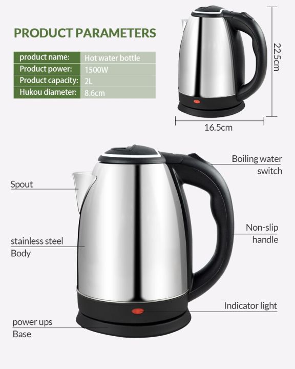 Lifestyle%20Fast%20Boiling%20Tea%20Kettle%20Cordleses,%20Stainless%20Steel%20Finish%20Hot%20Water%20Kettle%20%E2%80%93%20Tea%20Kettle,%20Tea%20Pot%20%E2%80%93%20Hot%20Water%20Heater%20Dispenser%20(2%20Liter)%20-%20Image%205
