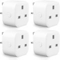 Smart Plug Alexa Plugs, Aoyc\öcr Smart Socket WiFi Plug Works with Amazon Alexa (Echo & Echo Dot), Google Home, APP Remote Voice Control Wireless WiFi Switch Timer Plug, 2.4Ghz WiFi Only, 13A, (4Pack. 