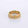 Cazador Classic Clear Zircon Jewelry Rings Women Men Stainless Steel Couple Finger Rings Luxury Wedding Engagement Jewelry Gift. 