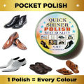 Mini Shoe Polish & Shiner For All Colour Of Shoes, Slippers And Sandals (Black, Brown, White And For All Other Colours). 