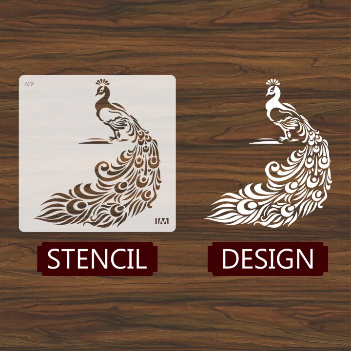 Beautiful%20peacock%20Reusable%20Stencil%20Airbrush%20Painting%20Wall%20Art%20DIY%20Home%20Decor%20Scrap%20booking%20Album%20Crafts%20-%20Image%204