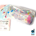Pack of 2 Cute Unicorn and Flamingo Glitter Liquid Pencil Case High Capacity Pencil Bag Transparent Glitter Pencil case For Girls Pen Box School Supplies| Cute stationary items for girls. 