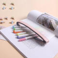 Sleek Stationery Box Slim Pencil Pouch Clear Pencil Case Large Capacity Pencil Case Transparent Pencil Bag. 