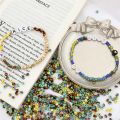 4mm 250pcs/20g/Bag Glass Beads Watermelon Beads For DIY Jewelry Making. 