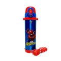 Disney Boys Cartoon Characters Stainless Steel Water Bottle - Double Wall Insulated, Vacuum Bottle With Straw for School Kids- 500ml Capacity. 