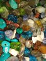 100pcs, random size 4-12mm, Multi Color Irregular Gemstone Beads DIY Customize Art & Craft.. 