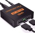 HDMI Splitter 1 in 2 Out 4K HDMI Video Splitter 1X2 Adapter HDMI Converter for TV BOX EU Plug HDMI Splitter 2 Port 2K 4K / HDMI Switch 2 Port ( 1 Input and 2 Same Screen Output ). 