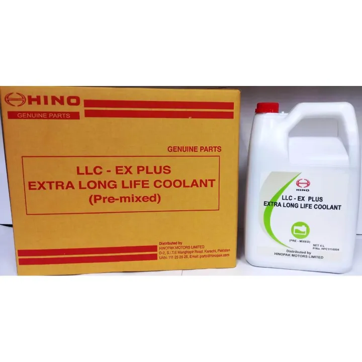 Hino LLC-EX PLUS Extra Long Life Coolant (Pre-Mixed) HPC1116004