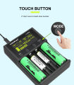 Liitokala Lii-M4S Touch Screen Battery Charger for 26700 18650 26650 21700 AA Touch Button LCD Display Test The Battery Capacity. 