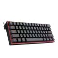 Redragon K616 FIZZ Pro RGB 60% Wireless and Wired Mechanical Gaming Keyboard 3 in 1 Bluetooth 2.4G and Wired Modes with Red Switches 61 Keys. 