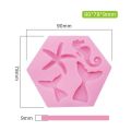 Mermaid shaped Silicone mold Versatile Ocean themed Professional Fondant mold Ocean theme Cake making Cake mold for Home baking Professional bakery DIY cake decorating Party desserts Ocean themed. 