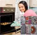 Non-Stick Oven Gloves, Insulating Oven Gloves, Microwave, Kitchen Utensils, 2pc. 