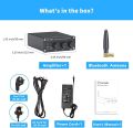 Fosi Audio BT20A Bluetooth 5.0 Stereo Audio 2 Channel Amplifier Receiver Mini Hi-Fi Class D Integrated Amp 2.0 CH for Home Speakers 100W x 2 with Bass and Treble Control TPA3116. 