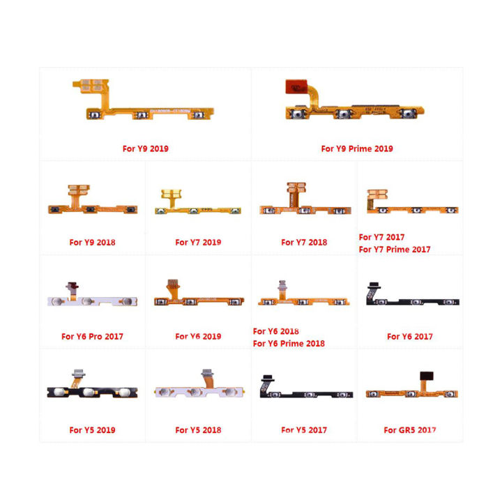 Power Button Flex Cable for Huawei Y9, Y7, Y6 Pro, GR5 Series, Volume and Mute Key Replacement Parts