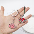 [ New ] Anime Naruto Xiao Organization Hongyun Checkmark Flag Mukakashi III Magatama Sharingan Necklace Keychain. 